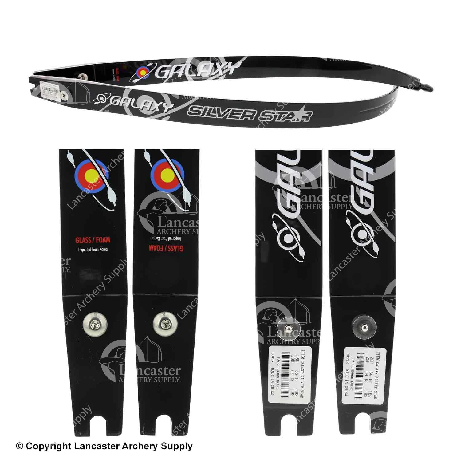 Galaxy Archery Galaxy Silver Star Glass Foam Limbs (Open Box X1030137) 4 Galaxy Archery Galaxy Silver Star Glass Foam Limbs (Open Box X1030137) - Image 2