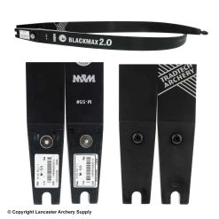 TradTech Archery TradTech Black Max 2.0 Glass/Wood Recurve Limbs (Open Box X1031237) -Lancasterarchery Shop X1031237a