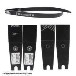 TradTech Archery TradTech Black Max 2.0 Carbon/Wood Recurve Limbs (Open Box X1033549) -Lancasterarchery Shop X1033549a