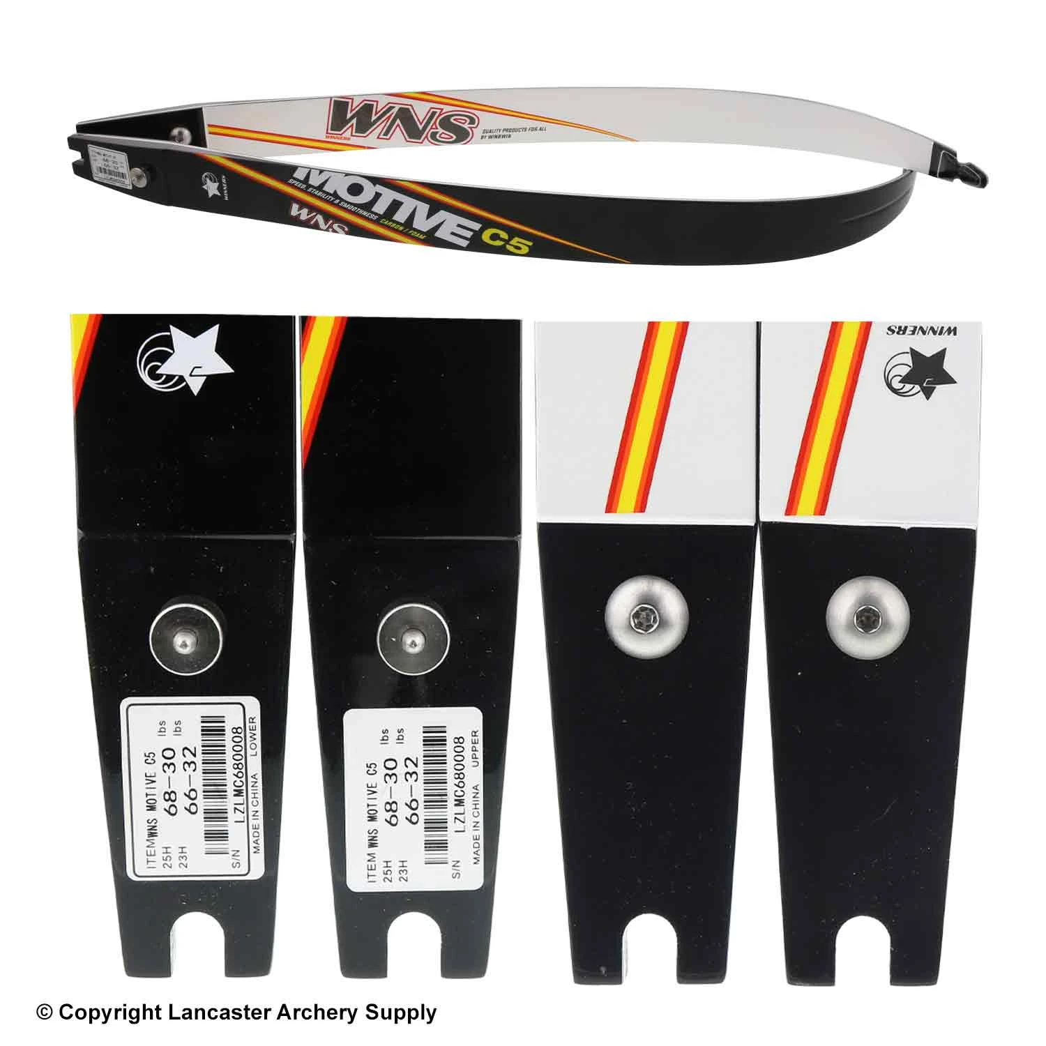 WNS Archery WNS Motive C5 Carbon Foam Recurve Limbs (Open Box X1033664) 4 WNS Archery WNS Motive C5 Carbon Foam Recurve Limbs (Open Box X1033664) - Image 2