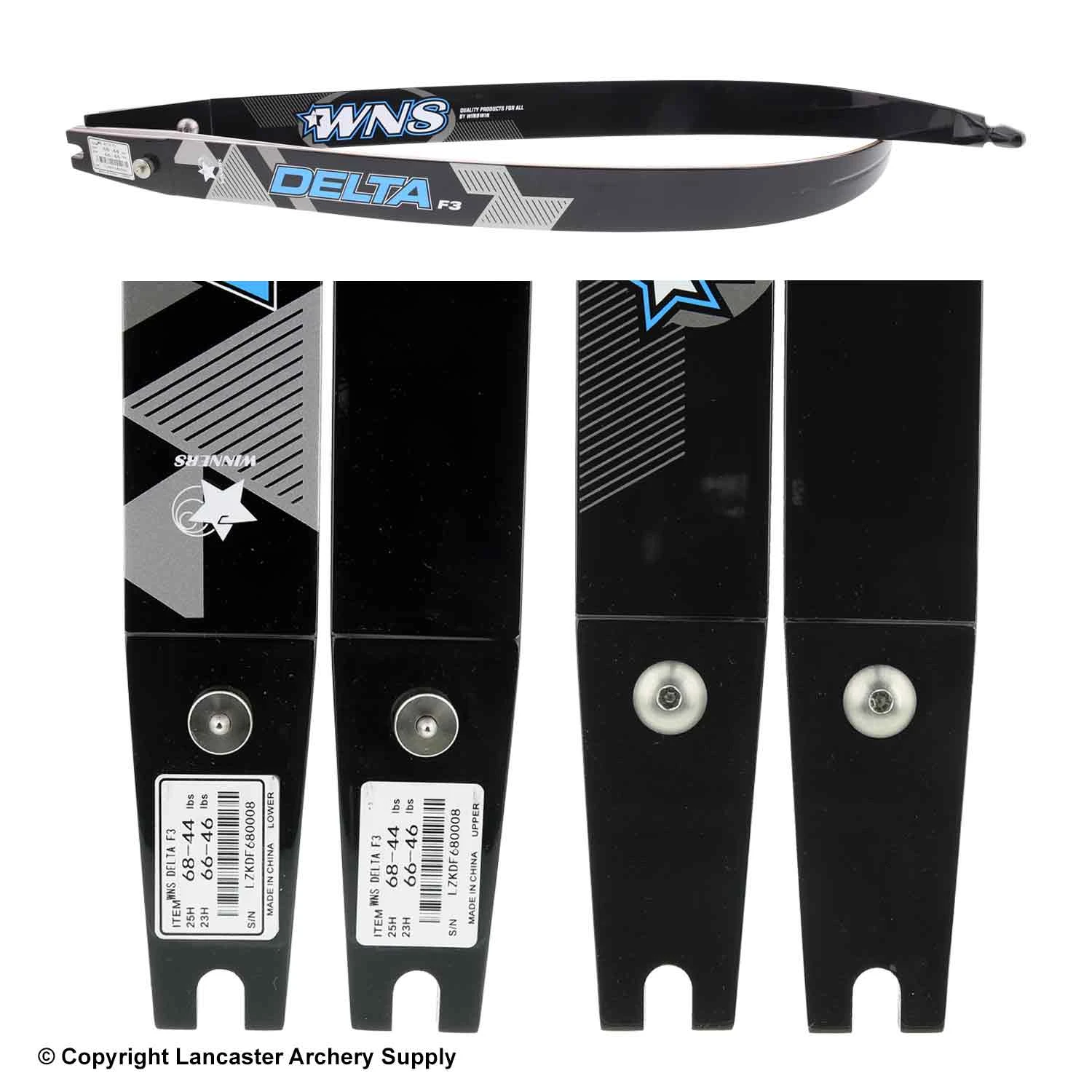 WNS Archery WNS Delta F3 Fiber Recurve Limbs (Open Box X1033727) 4 WNS Archery WNS Delta F3 Fiber Recurve Limbs (Open Box X1033727) - Image 2